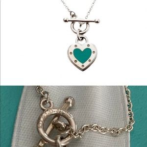 Tiffany co necklace brand  comes with box and bag